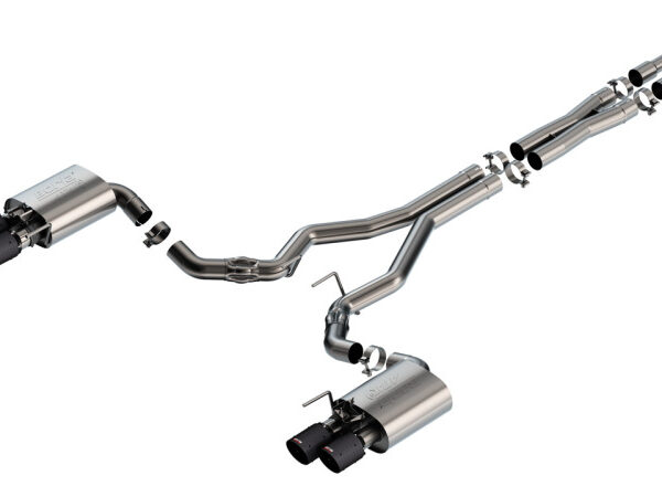 Borla 2024 Ford Mustang GT 5.0L V8 w/ Active Exhaust ATAK Cat-Back Exhaust System - Carbon Fiber