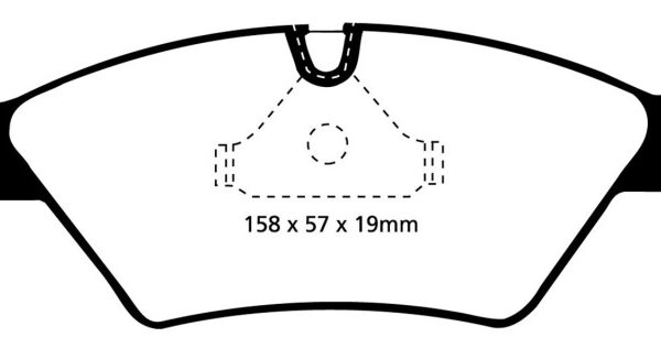 EBC 87-91 BMW M3 2.3 (E30) Redstuff Front Brake Pads