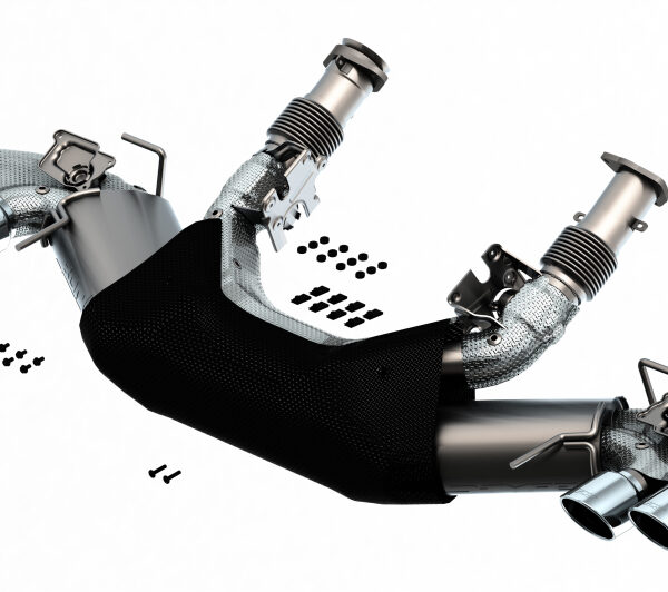 Borla 2020 Chevrolet Corvette C8 6.2L S-Type Exhaust System Dual Round A/C Tips 4inx 4.75in