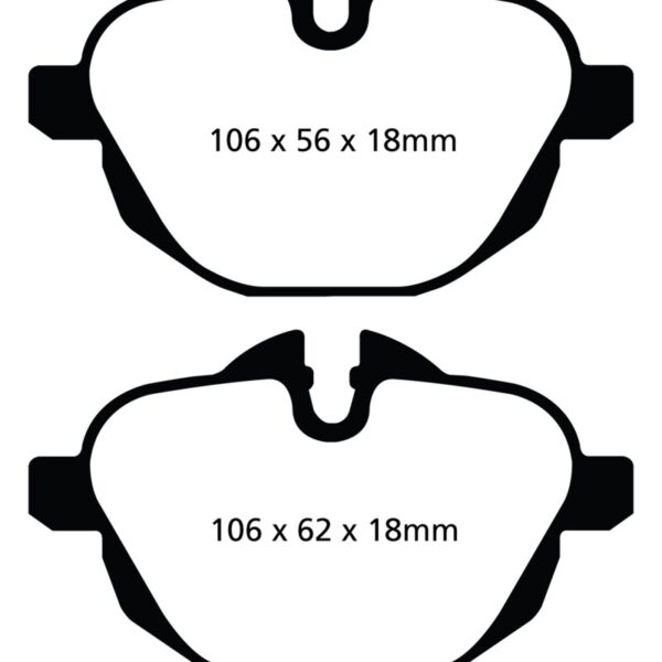 EBC 14+ BMW i8 1.5 Turbo/Electric Yellowstuff Rear Brake Pads