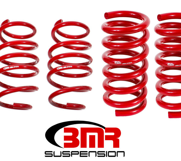 BMR 15-17 S550 Mustang Handling Version Lowering Springs (Set Of 4) - Red