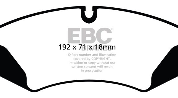 EBC 14+ Land Rover LR4 3.0 Supercharged Yellowstuff Front Brake Pads