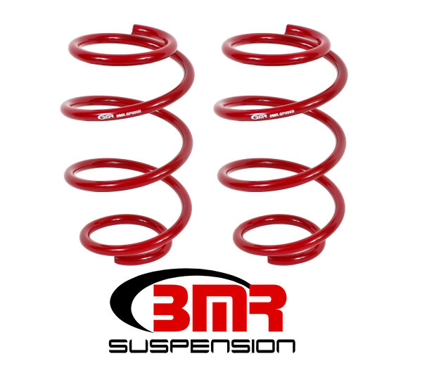 BMR 15-17 S550 Mustang Front Performance Version Lowering Springs - Red