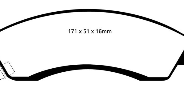 EBC 93-00 Aston Martin Virage 5.3 (PBR Caliper) Yellowstuff Front Brake Pads