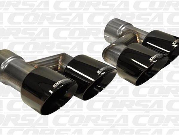 Corsa 2015-2017 Ford Mustang GT 5.0 Black Quad Tips Kit