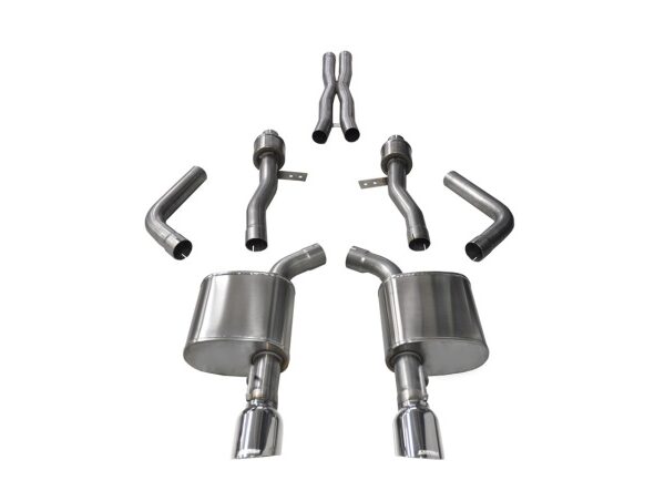 Corsa 2015-2023 Dodge Charger SRT / Scat Pack / R/T 6.4L Polished Sport Cat-Back Exhaust