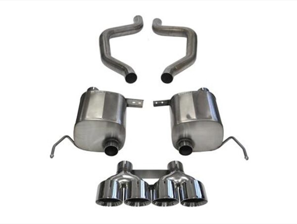 Corsa 17-19 Chevy Corvette Z06 (Grand Sport Only) 3in Axle Back Xtreme Exhaust Pol Quad 4.5in Tip
