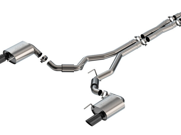 Borla 2024 Ford Mustang GT 5.0L V8 w/o Active Exhaust S-Type Cat-Back Exhaust System - Black Chrome