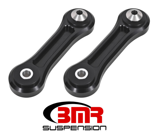 BMR 15-17 S550 Mustang Rear Lower Control Arms Vertical Link (Delrin) - Black