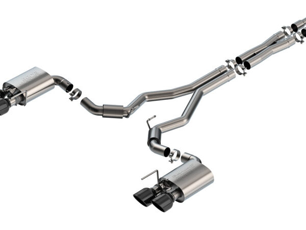 Borla 2024 Ford Mustang Dark Horse 5.0L V8 w/Active Exhaust S-Type Cat-Back Exhaust System - BC Tips
