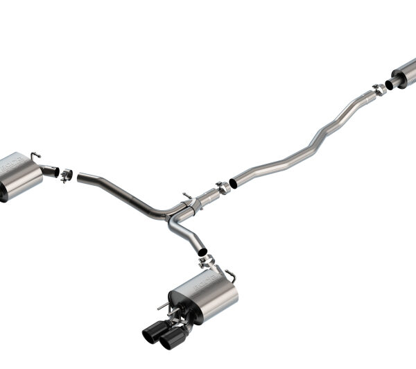 Borla 18-20 Toyota Camry XSE 3.5in Tip Dual Split Rear Exit Cat Back S-Type Exhaust Black Chrome