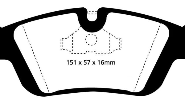 EBC 96-98 BMW Z3 1.9 Yellowstuff Front Brake Pads