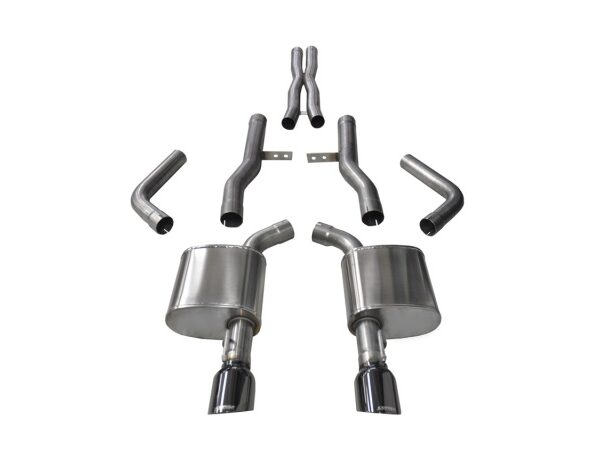 Corsa 2015-2023 Dodge Charger SRT/Scat Pack/R/T 6.4L Black Xtreme Cat-Back Exhaust