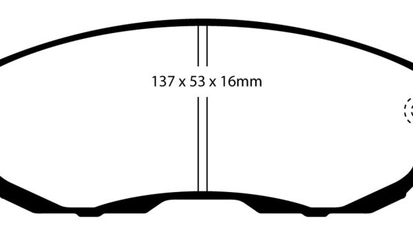 EBC 02-03 Infiniti G20 2.0 Yellowstuff Front Brake Pads