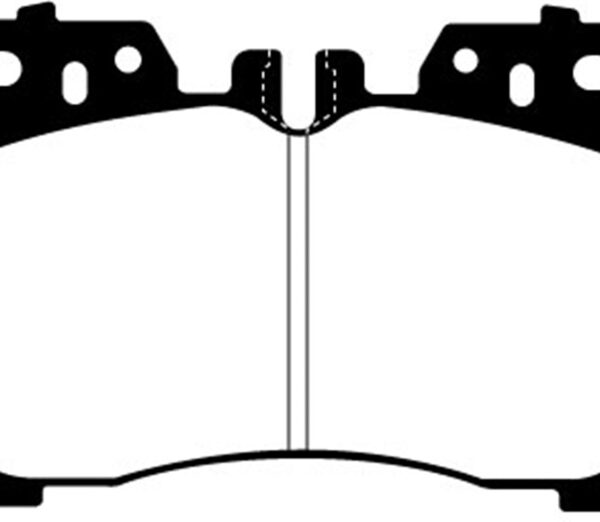 EBC 07+ Lexus LS460 4.6 Redstuff Front Brake Pads