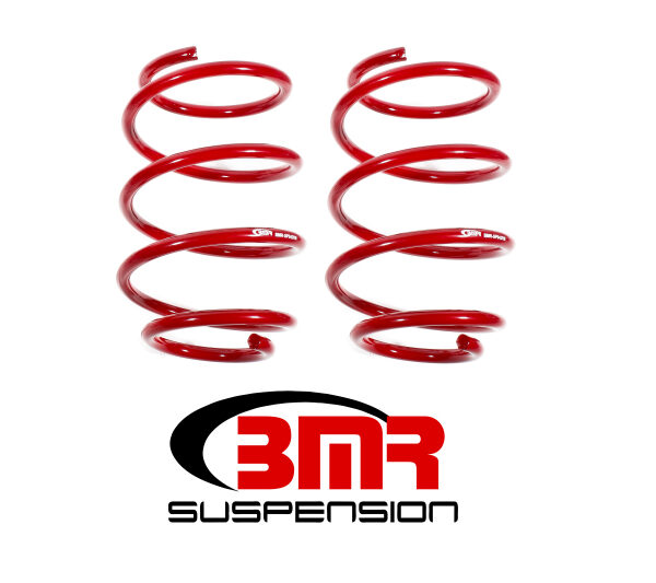 BMR 16-17 6th Gen Camaro V8 Front Performance Version Lowering Springs - Red