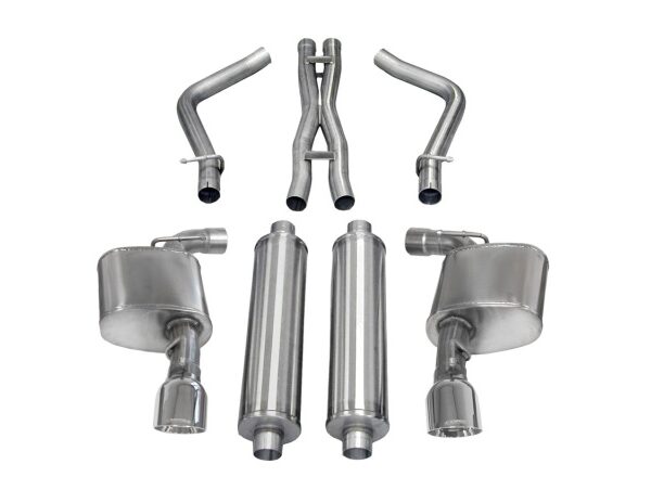 Corsa 2012-2014 Dodge Charger SRT-8 6.4L V8 Polished Xtreme Cat-Back Exhaust