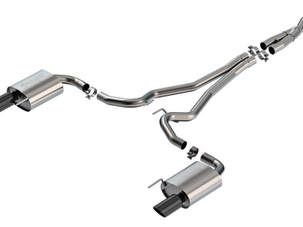 Borla 2024 Ford Mustang 2.3L Ecoboost 2.50 S-TYPE Black Chrome Catback Exhaust - Non-Active