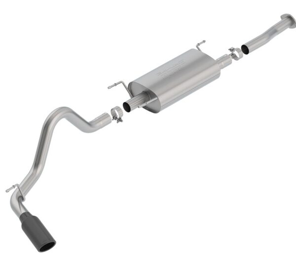 Borla 16-18 Toyota Tacoma 3.5L AT 4DR CC Short Bed S-Type SS Catback Exhaust - Black Chrome Tip