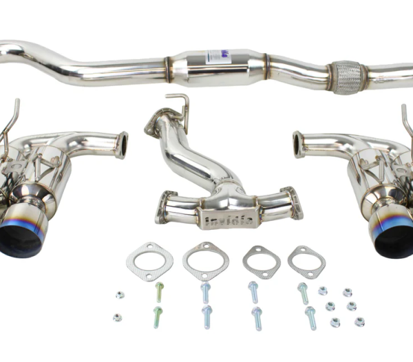 Invidia 08-14 Subaru WRX Hatchback Gemini Single Layer Titanium Tip Cat-back Exhaust