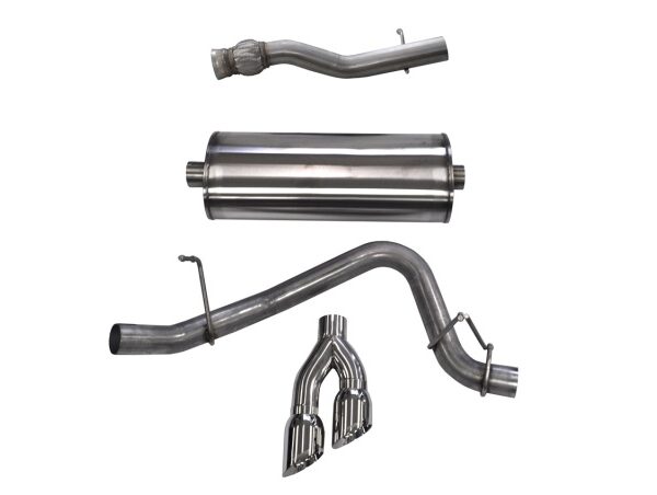 Corsa 2015-2020 GMC Yukon Denali XL 6.2L V8 3in Cat-Back Single Side Exit Twin 4in Polished Tips
