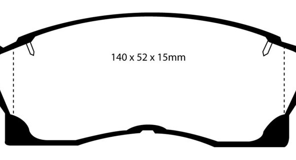 EBC 91-92 Toyota MR2 2.0 Turbo Yellowstuff Front Brake Pads