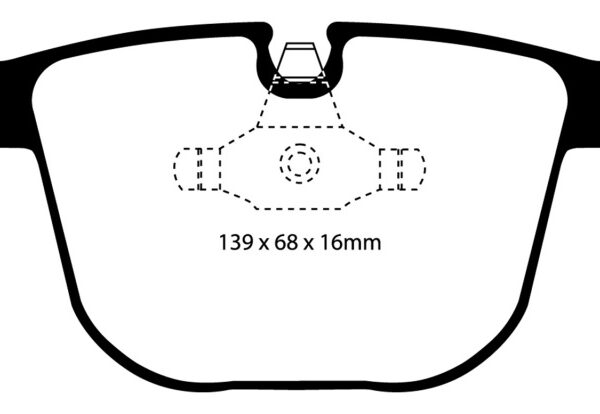 EBC 08-10 BMW M3 4.0 (E90) Redstuff Rear Brake Pads