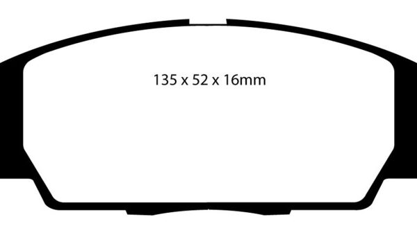 EBC 07-11 Acura CSX (Canada) 2.0 Type S Redstuff Front Brake Pads
