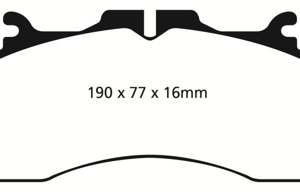 EBC 09+ Lexus LS460 4.6 Sport Yellowstuff Front Brake Pads