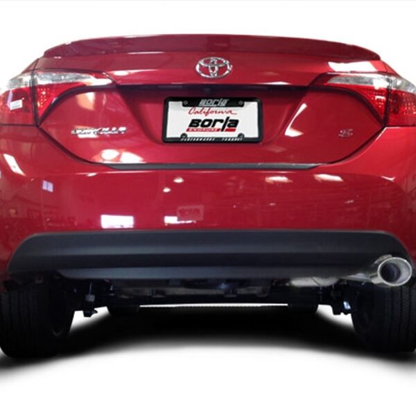 Borla 14-17 Toyota Corolla S 1.8L AT/MT FWD 4Dr S-Type Single Oval Rolled Angle-Cut Rear Sec Exhaust