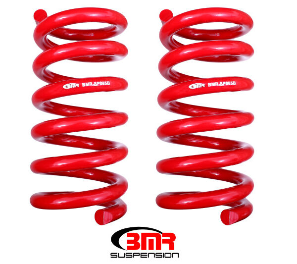 BMR 15-17 S550 Mustang Rear Handling Version Lowering Springs - Red