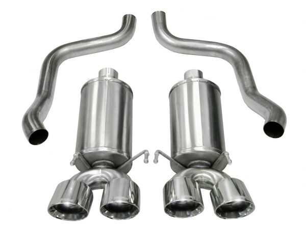 Corsa 2005-2007 Chevrolet Corvette C6 6.0L V8 Polished Xtreme Axle-Back Exhaust