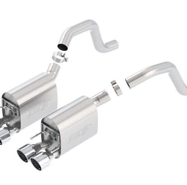 Borla 06-13 Chevy Corvette C6 ZO6/ZR1 Manual Trans S-Type II Rear Section Exht Dual Rd Rolled Tips