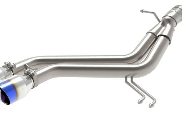 aFe Takeda 13-17 Hyundai Veloster L4-1.6L 2-1/2in 304 SS Axle-Back Exhaust w/ Blue Flame Tips