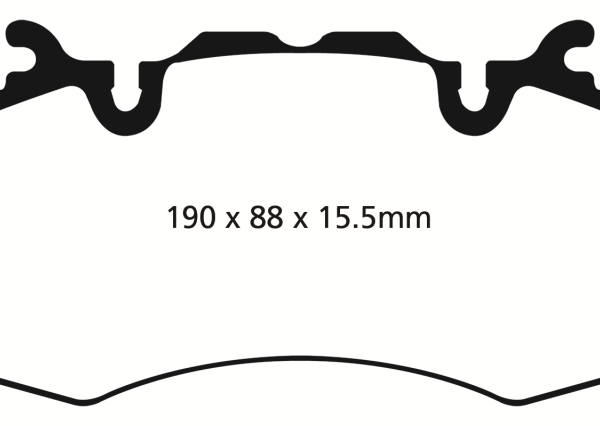 EBC 13+ Land Rover Range Rover 3.0 Supercharged Yellowstuff Front Brake Pads