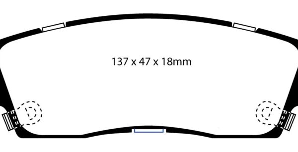 EBC 07+ Buick Enclave 3.6 Yellowstuff Rear Brake Pads
