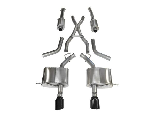 Corsa 2011-2024 Dodge Durango 5.7L V8 Black Sport Dual Rear Cat-Back Exhaust