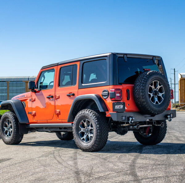 Borla 18-19 Jeep Wrangler JL/JLU 2.0L 4Cyl 2DR/4DR Axle Back Exhaust ATAK w/ 3.5in Tips