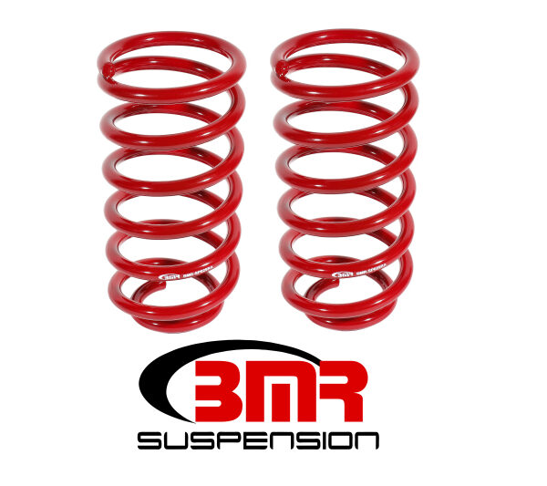 BMR 79-04 Ford Mustang (Ex. 99-04 Mustang Cobras w/ IRS) 1in Drop Rear Lowering Springs - Red