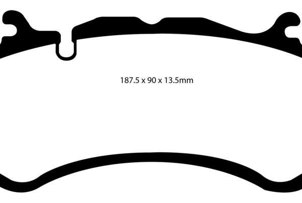 EBC 12+ Maserati Quattroporte 3.8 Twin Turbo Yellowstuff Front Brake Pads