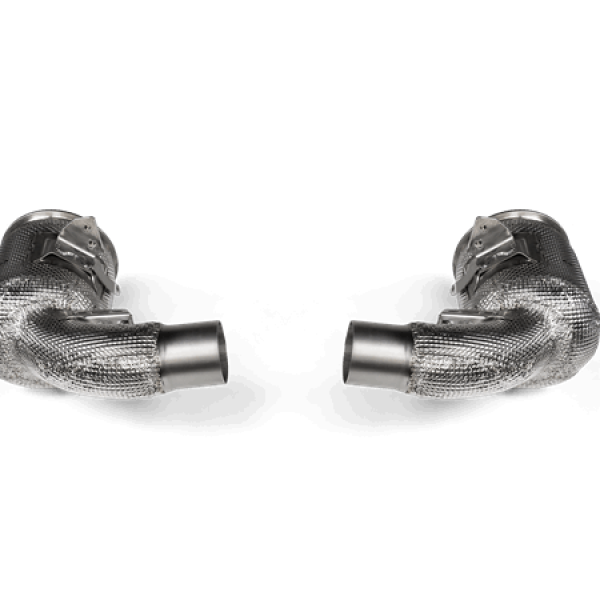 Akrapovic 20-21 Porsche 911 Turbo/Turbo S (992) Link Pipe Set w/Catalytic Converter (SS)