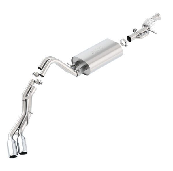 Borla Touring Cat Back 15-16 GMC Denali 6.2L V8 2.75in, 2.25in Dual Same Side Exit 4in Tips Exhaust