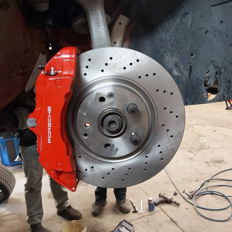 Bolt-On Customizable Porsche 6-Pot 18Z Front Brake Kit Upgrade - Audi B5/B6/B7 - C5 - Image 2