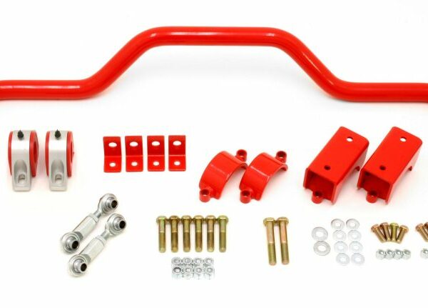 BMR 64-72 A-Body w/ 3in Axles Rear Solid 1.375in Xtreme Anti-Roll Bar Kit - Red