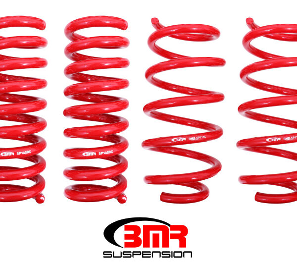 BMR 08-19 Dodge Challenger Lowering Springs 1.25in Drop - Set of 4 - Red