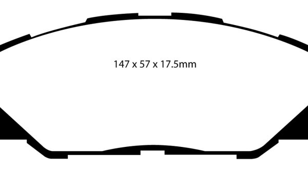 EBC 09-10 Pontiac Vibe 2.4 2WD Yellowstuff Front Brake Pads
