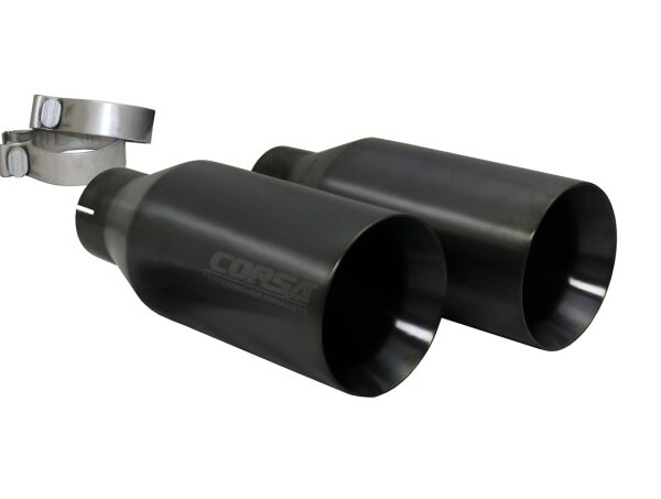Corsa 2019-2024 Ram 1500 5.7L Crew Cab w/ 57in or 76in Bed Cat-Back Dual Rr Exit 5in Gun Metal Tips