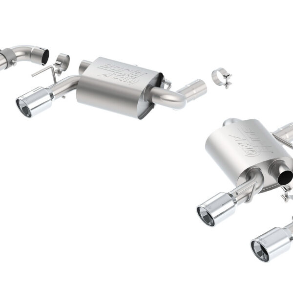 Borla 16 Chevy Camaro SS 6.2L w/ Dual NPP Atak Quad RD RL Tips Dual Exit Rear Section Exhaust