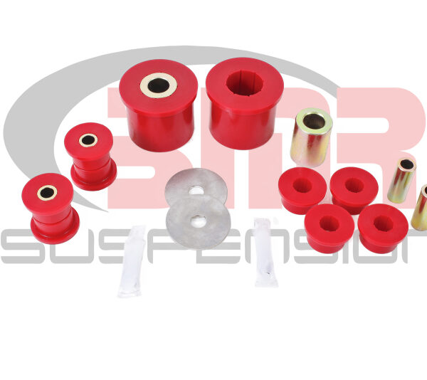 BMR 08-09 Pontiac G8 Rear Suspension Bushing Kit (BK004 BK005 BK006) - Black/Red
