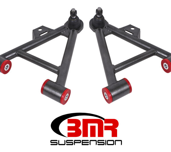 BMR 79-93 Mustang Lower Non-Adj. A-Arms (Coilover Only) w/ STD. Ball Joint (Poly) - Black Hammertone